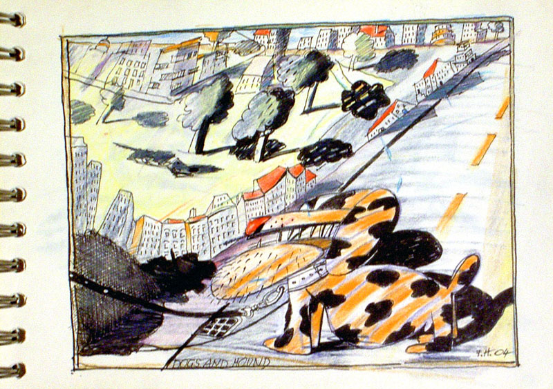 dogs and hound  notizbuch